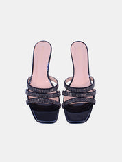 Mynaal Women's spool heel sandal-2G9183-533-Black
