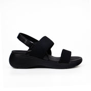 Mynaal Women's flat sandal-23ABT532-Black