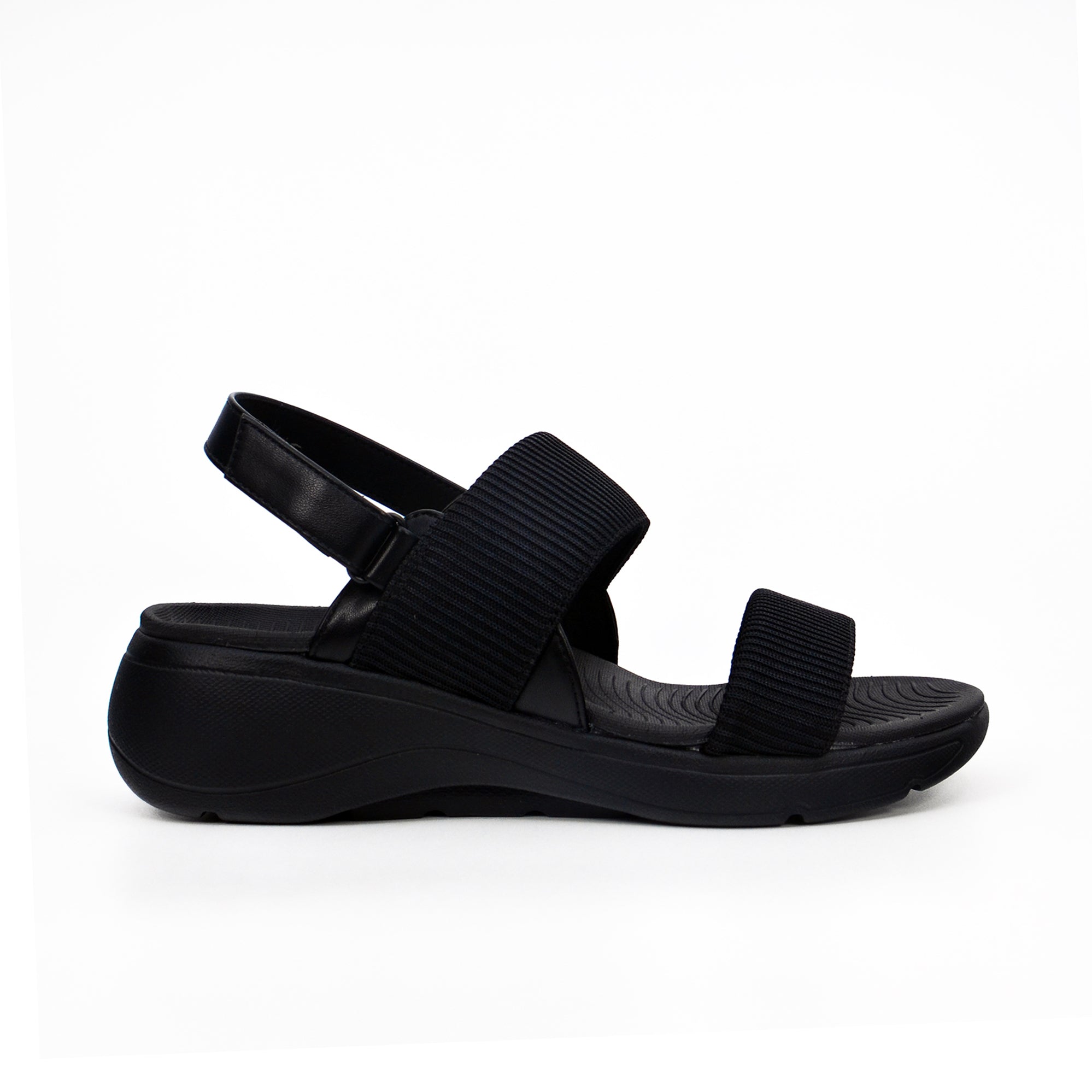 Mynaal Women's flat sandal-23ABT532-Black