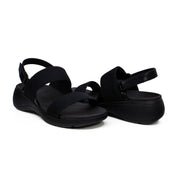 Mynaal Women's flat sandal-23ABT532-Black
