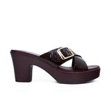 Women's platform heel sandal - 114RJ858