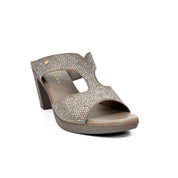 Mynaal Women's block heel sandal-RJL199-11B-Gray