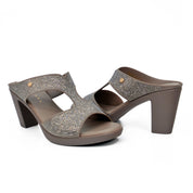 Mynaal Women's block heel sandal-RJL199-11B-Gray