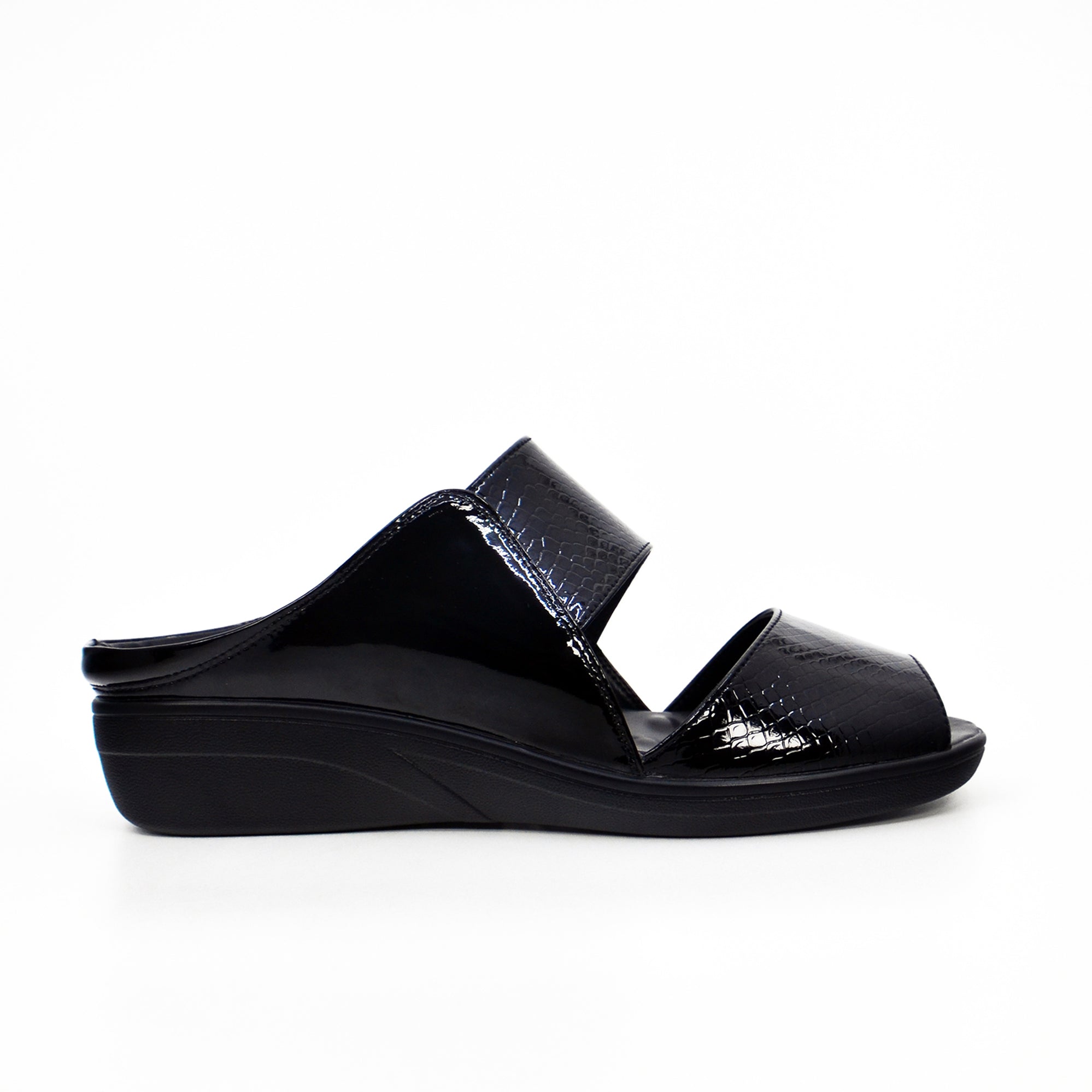 Mynaal Women's flat sandal-2418-22-Black