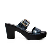 Mynaal Women's platform heel sandal-114RJ857-Gray