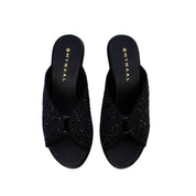 Mynaal Women's block heel sandal-314RC867-Black