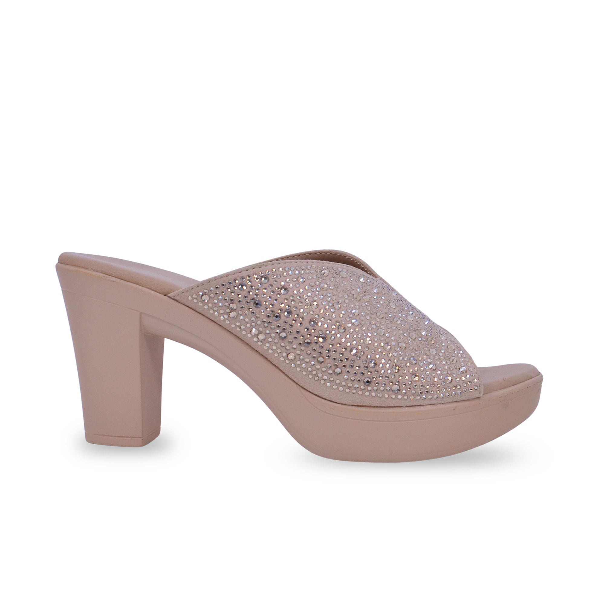 Mynaal Women's block heel sandal-314RC867-Beige