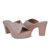 Mynaal Women's block heel sandal-314RC867-Beige