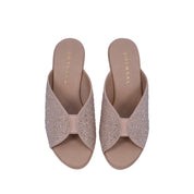 Mynaal Women's block heel sandal-314RC867-Beige