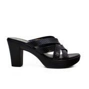 Mynaal Women's block heel sandal-414RJ868-Black