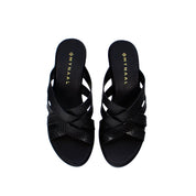 Mynaal Women's block heel sandal-414RJ868-Black