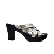 Mynaal Women's block heel sandal-414RJ868-Gray