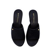 Mynaal Women's block heel sandal-314RC866-Black