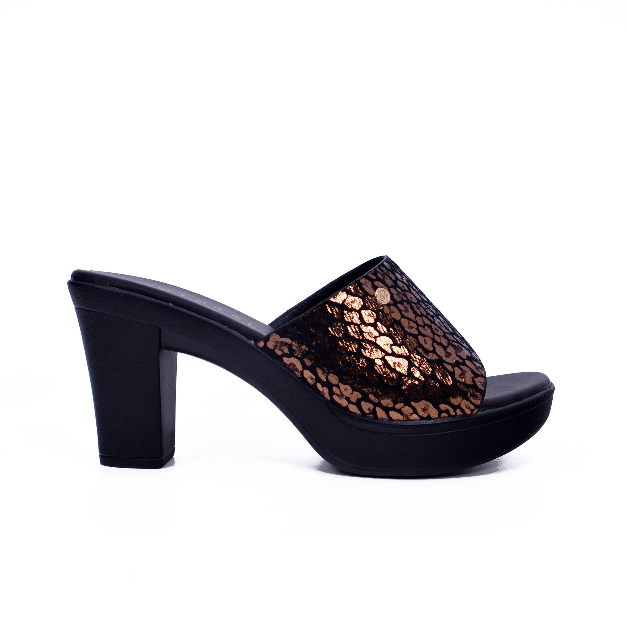 Mynaal Women's block heel sandal-314RC866-Brown