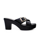 Women's platform heel sandal - 114RJ858