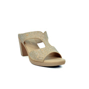 Mynaal Women's block heel sandal-RJL199-11B-Beige
