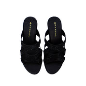 Mynaal Women's block heel sandal-314RJ62C-Black