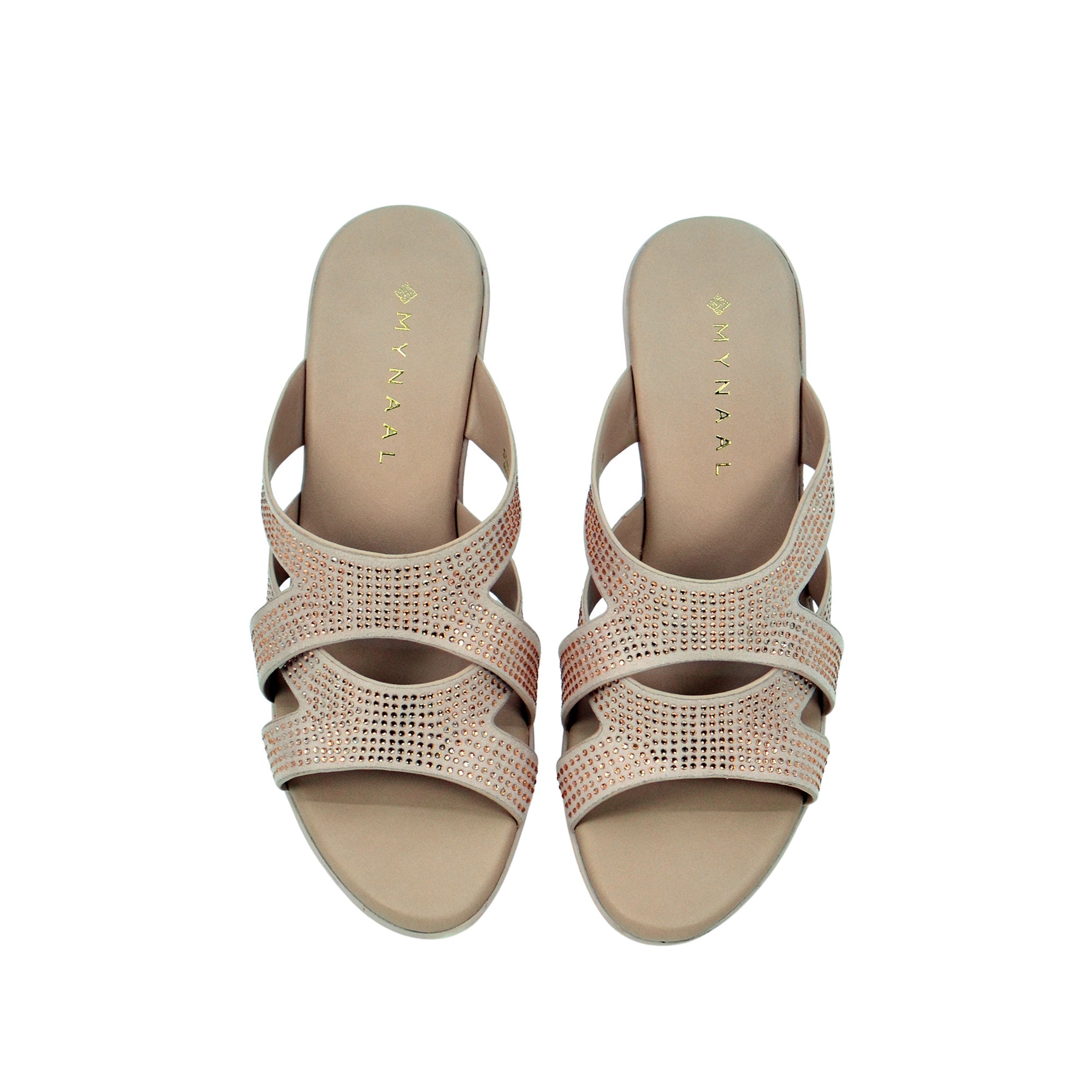 Mynaal Women's block heel sandal-314RJ62C-Pink