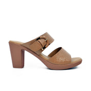 Mynaal Women's block heel sandal-414RJ991-Beige