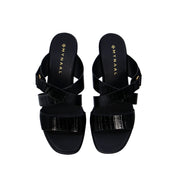 Mynaal Women's block heel sandal-18F9817-51-Black