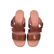 Mynaal Women's block heel sandal-18F9817-51-Maroon