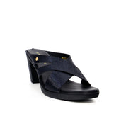 Mynaal Women's block heel sandal-RJL199-12B-Black