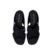 Mynaal Women's block heel sandal-RJL199-12B-Black