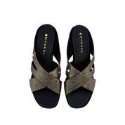 Mynaal Women's block heel sandal-RJL199-12B-Gray