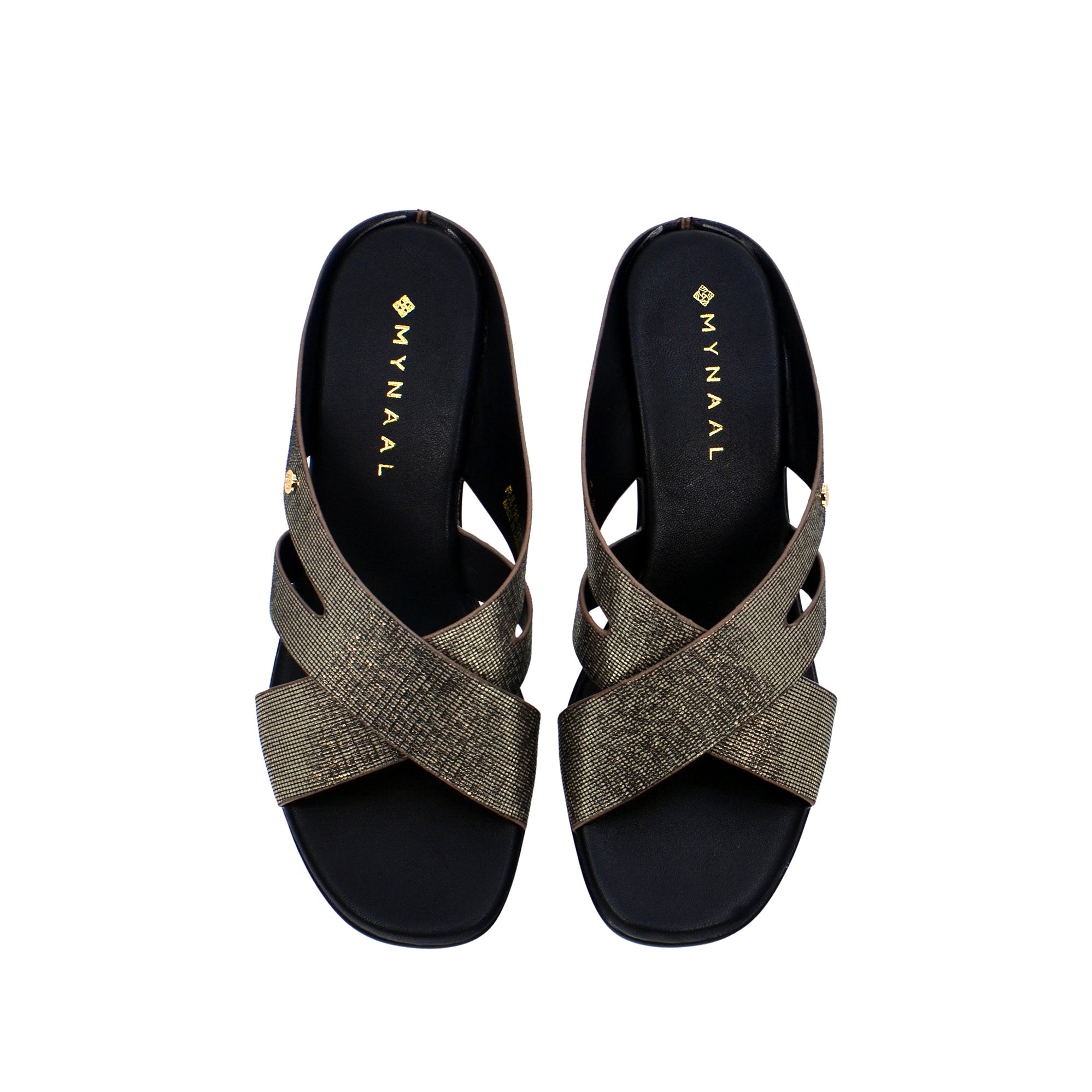 Mynaal Women's block heel sandal-RJL199-12B-Gray