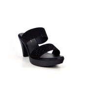 Mynaal Women's block heel sandal-913RJ096-Black