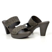 Mynaal Women's block heel sandal-913RJ096-Brown