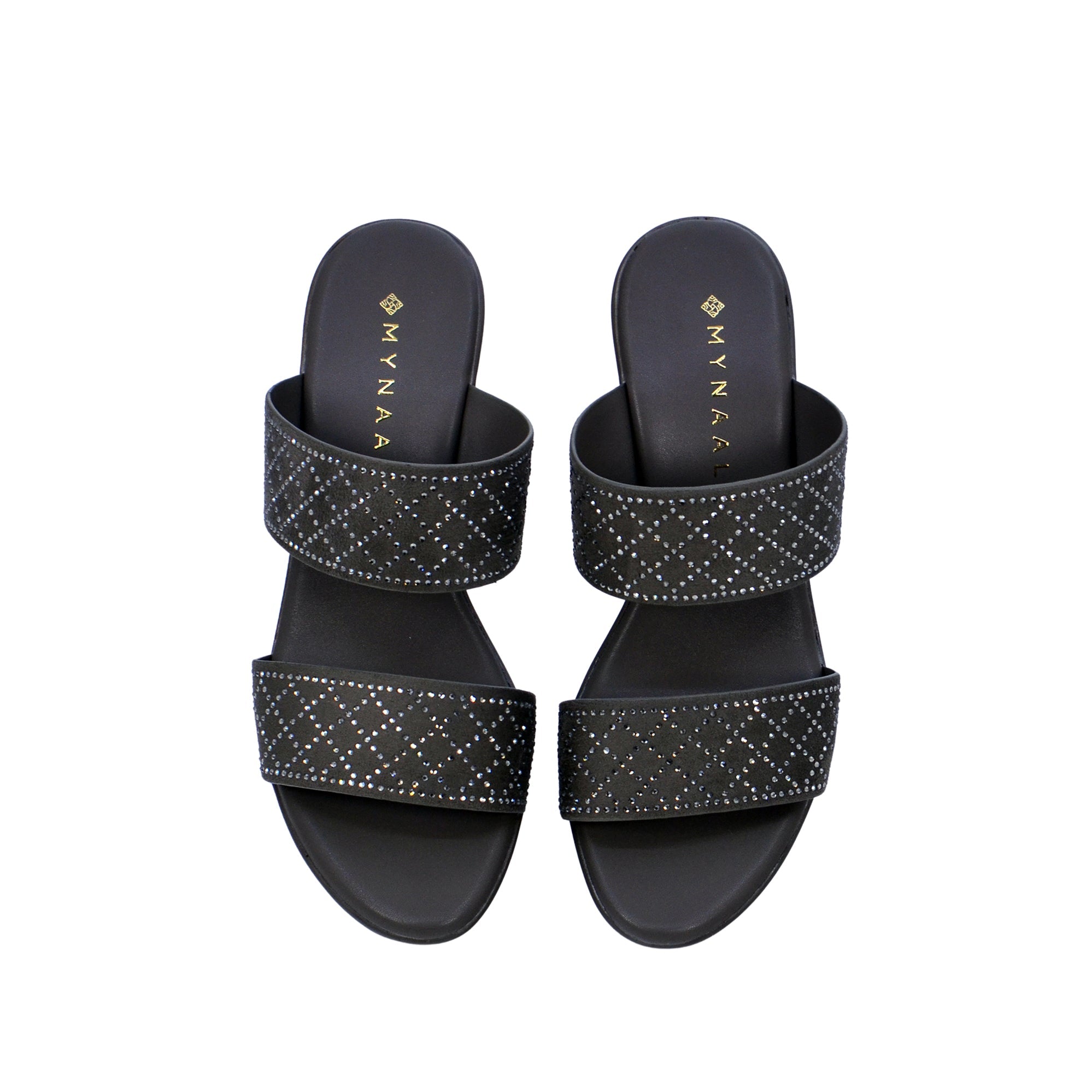 Mynaal Women's block heel sandal-913RJ096-Brown