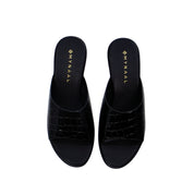 Mynaal Women's block heel sandal-314RJ40A-Black