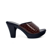 Mynaal Women's block heel sandal-314RJ40A-Brown