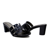Mynaal Women's block heel sandal-413RJ191-Black