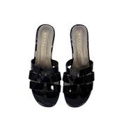 Mynaal Women's block heel sandal-413RJ191-Black