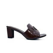 Mynaal Women's block heel sandal-213RC192-Dark-Brown