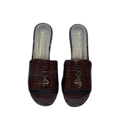 Mynaal Women's block heel sandal-213RC192-Dark-Brown