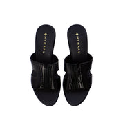 Mynaal Women's block heel sandal-914RJ40K-Black