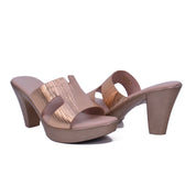 Mynaal Women's block heel sandal-914RJ40K-Gold