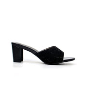 Mynaal Women's block heel sandal-314RJ199-Black