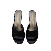 Mynaal Women's block heel sandal-314RJ199-Black