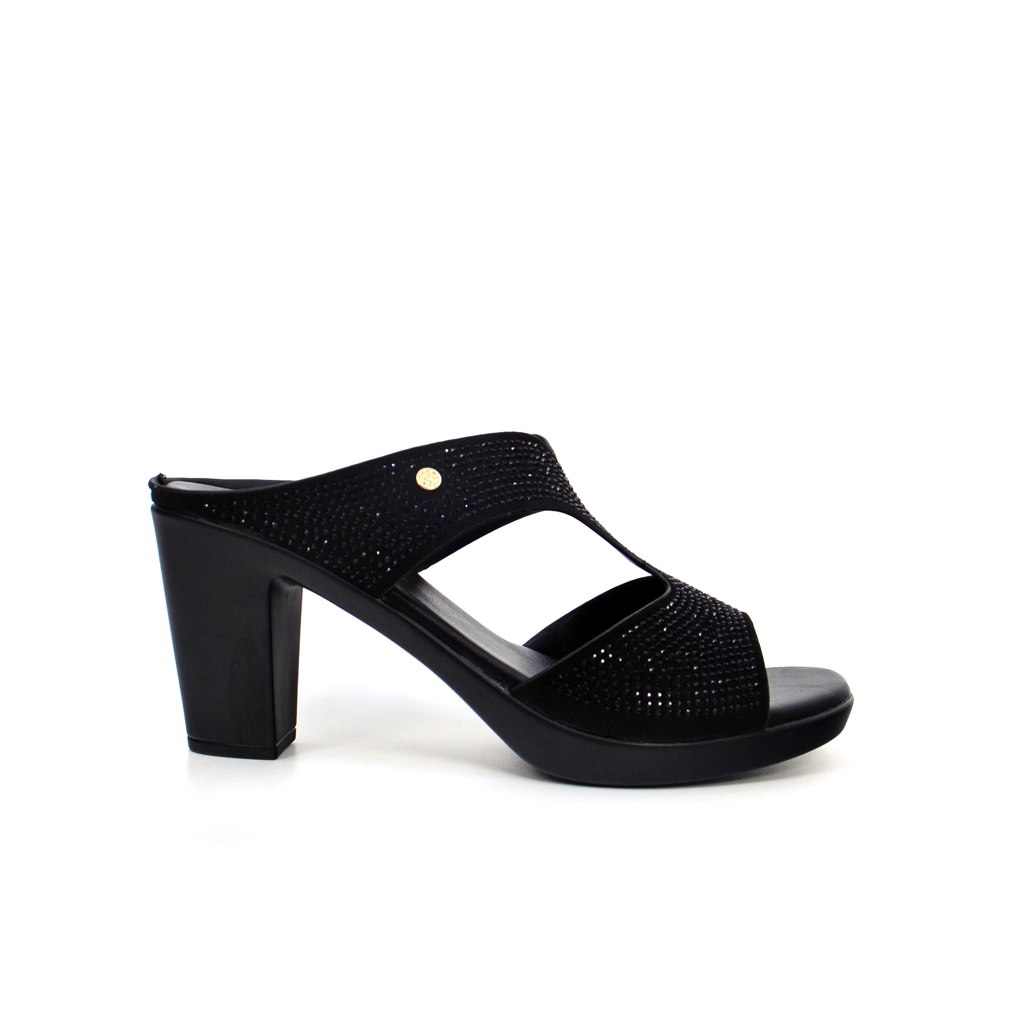 Mynaal Women's block heel sandal-RJL199-11B-Black