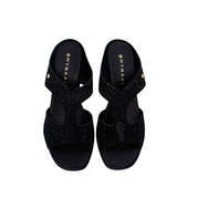 Mynaal Women's block heel sandal-RJL199-11B-Black