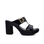 Mynaal Women's block heel sandal-414RJ43H-Black