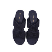 Mynaal Women's block heel sandal-414RJ43G-Black