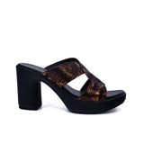 Women's block heel sandal - 414RJ43G
