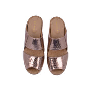 Mynaal Women's flat sandal-2418-22-Rose-Gold