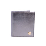 Women's metallic leather bifold wallet - 1213